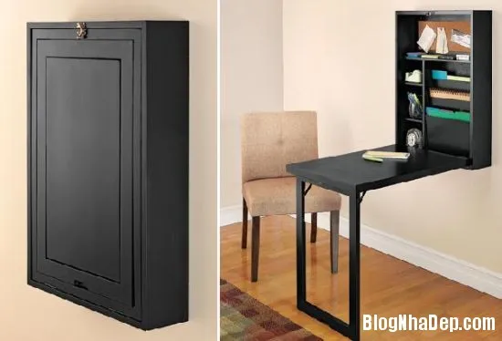 Bàn treo “Fold Out Convertible Desk” cho không gian làm việc chật hẹp