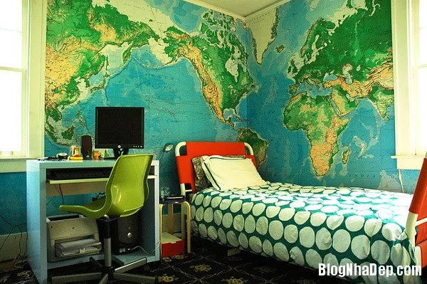 Phòng ngủ đáng yêu và ngập tràn sắc màu cho bé