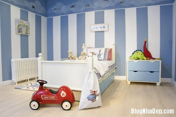 Phòng ngủ đáng yêu và ngập tràn sắc màu cho bé